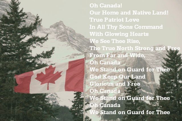 Canadian National Anthem And Canadian Symbols